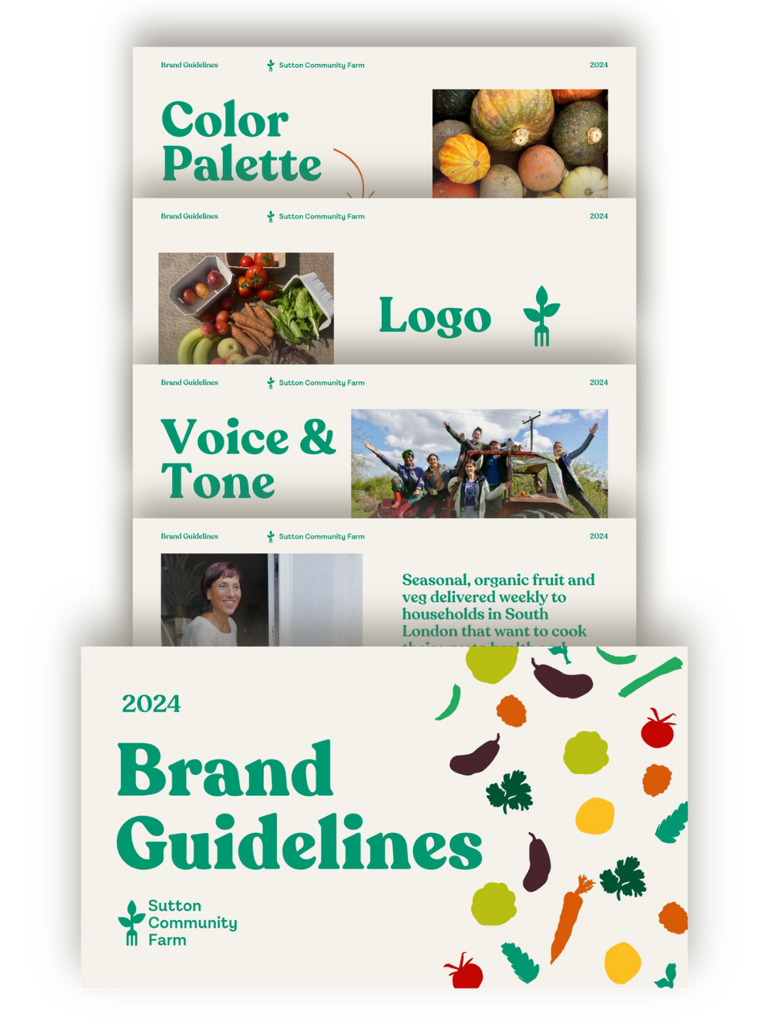 Brand guidelines for Sutton Community Farm