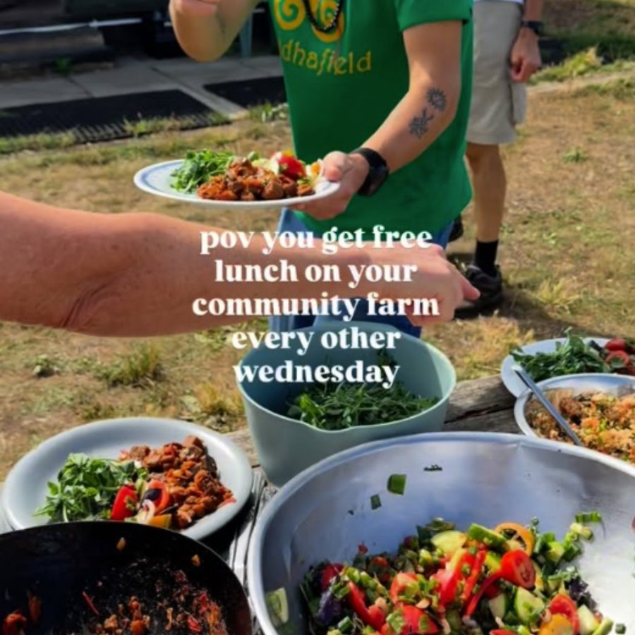 Community Building post — free lunch on your community farm