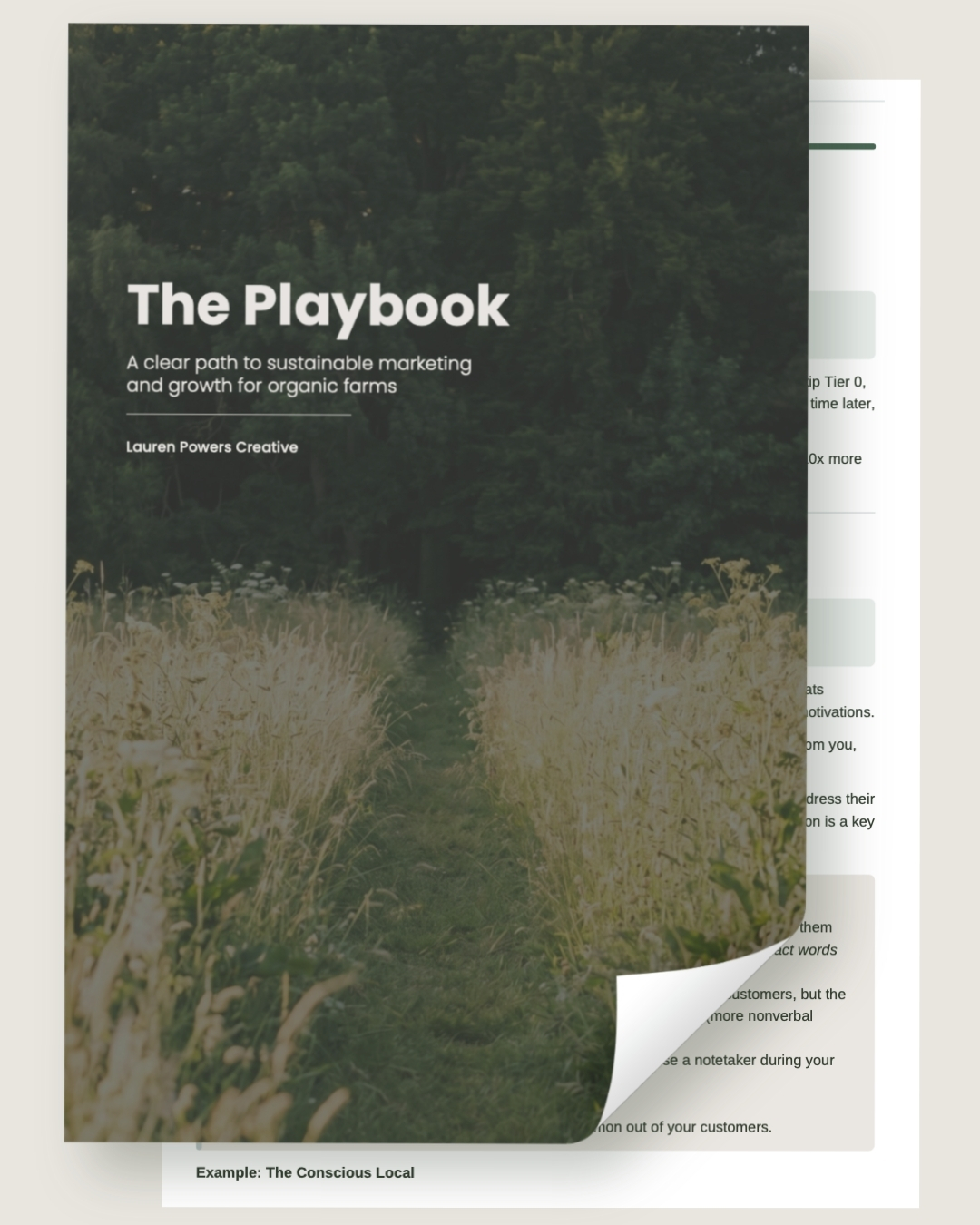 The Playbook cover — a clear path to sustainable marketing and growth for organic farms